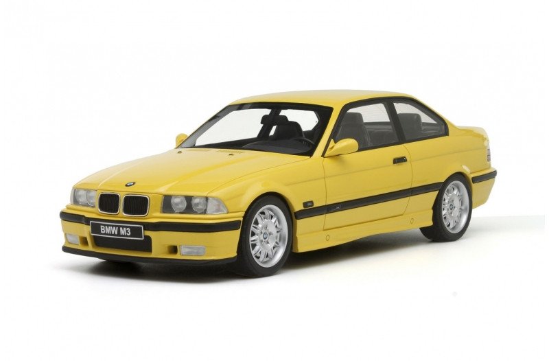 Otto Mobile 1/18 BMW E36 M3 Yellow 1995